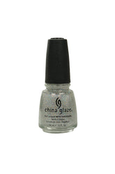 China Glaze Fairy Dust silver glitter Nail Lacquer with holographic shimmer, ideal for a sparkling, multidimensional finish.